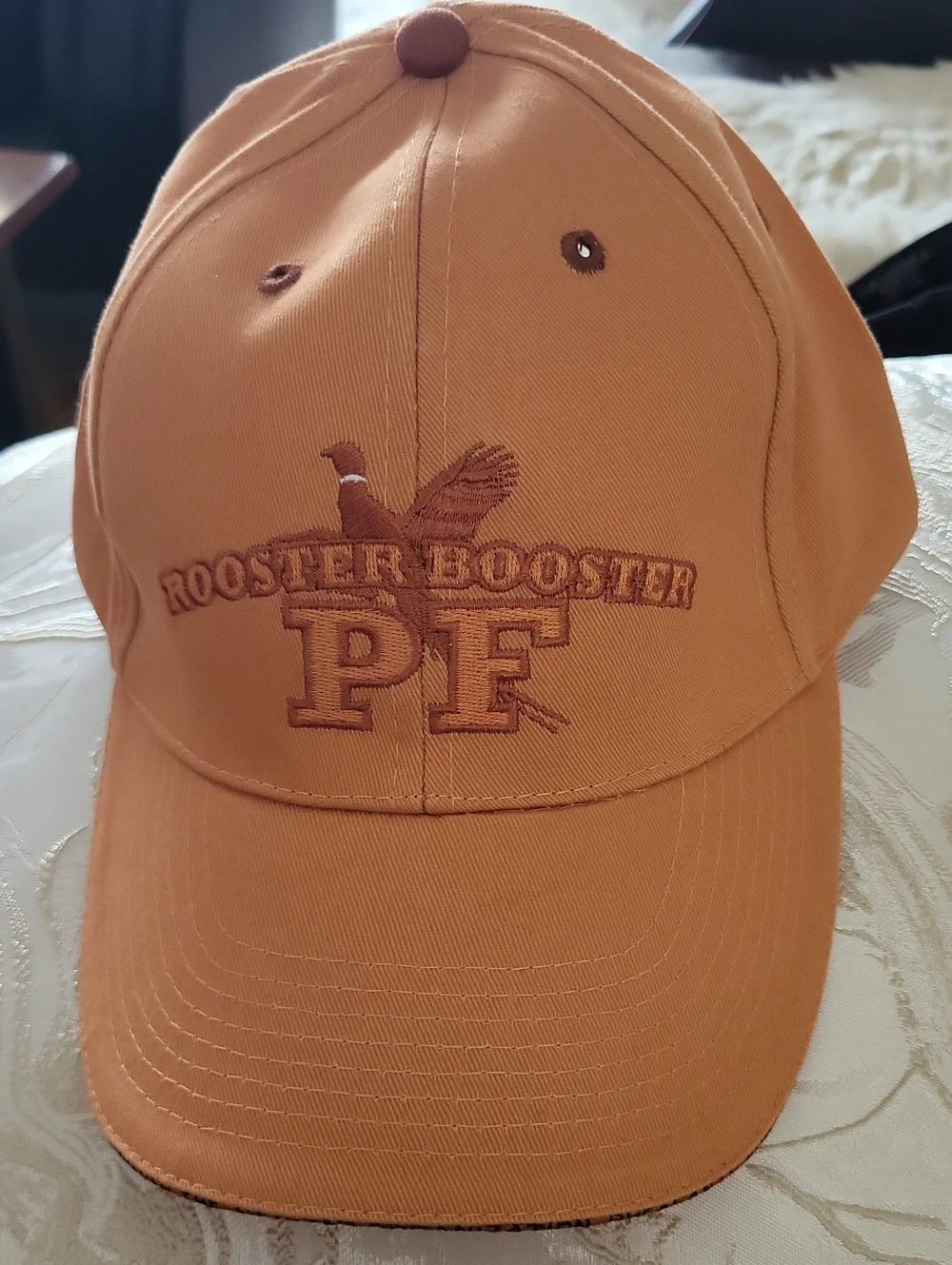 Rooster Booster PF Embroidered Brown Men's Baseball Cap